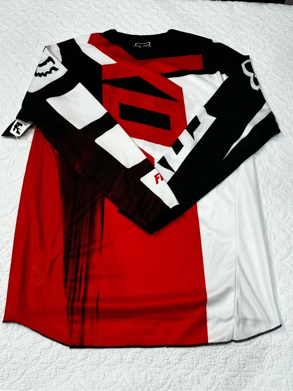 Fox Racing 180 Vicious Motocross Jersey Long Sleeve Large Red Black White